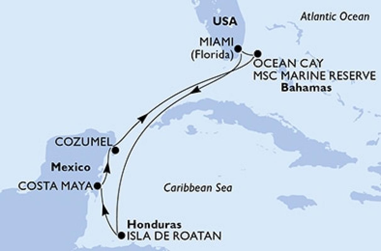  - MSC World America Caraibi e Antille 6 Dicembre